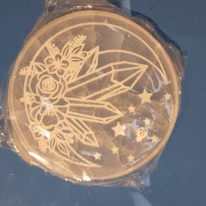 disque selenite cristaux