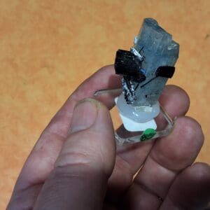 aigue marine/tourmaline noire