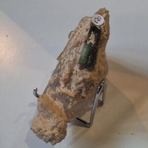 tourmaline verte/quartz