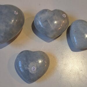 calcite bleue / coeurs