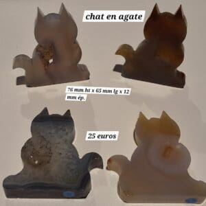 Chat en agate