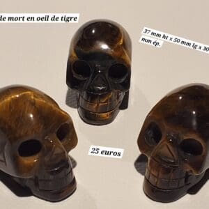 Tête de mort en oeil de tigre