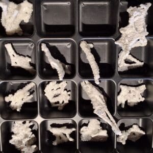 Stilbite sur calcedoine