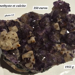 Amethyste et calcite