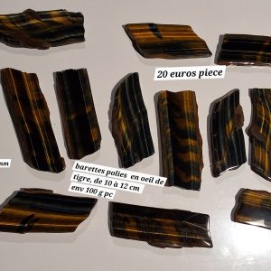 Barettes en oeil de tigre