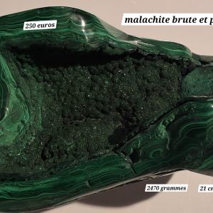 Malachite semie polie
