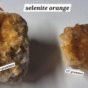 Selenite brute orange