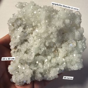 Apophylite verte et blanche